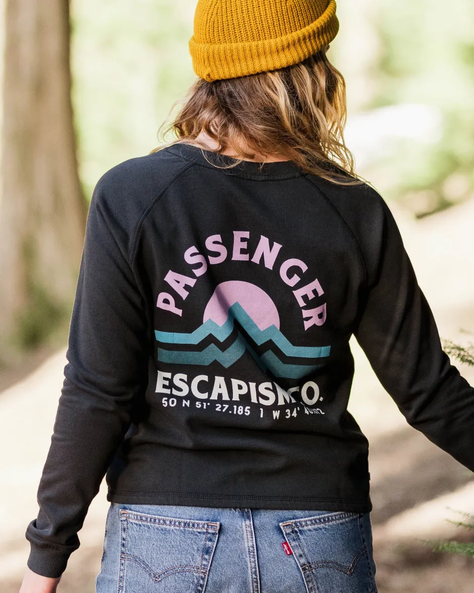 Hoodies & Sweatshirts>Passenger Breathe Recycled Cotton Sweatshirt Black
