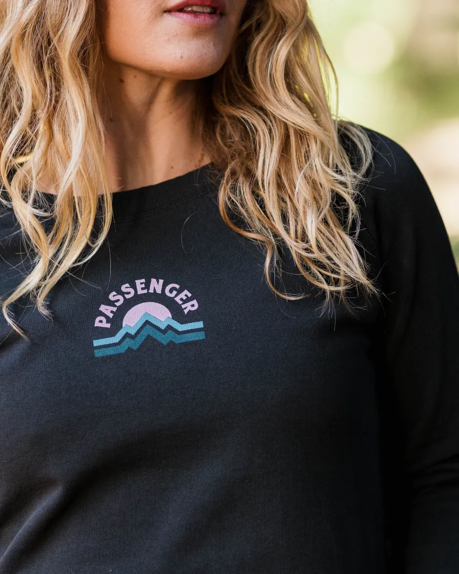 Hoodies & Sweatshirts>Passenger Breathe Recycled Cotton Sweatshirt Black