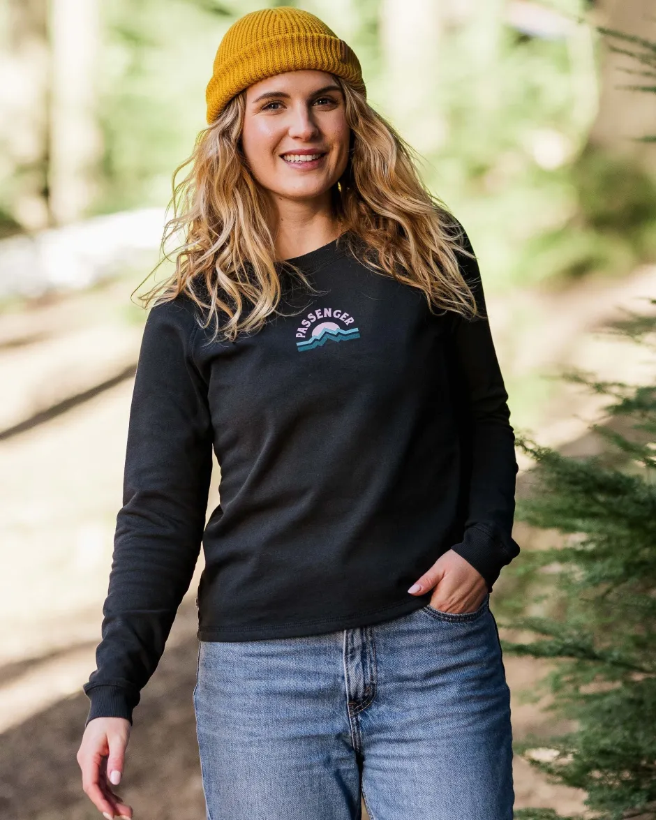 Hoodies & Sweatshirts>Passenger Breathe Recycled Cotton Sweatshirt Black