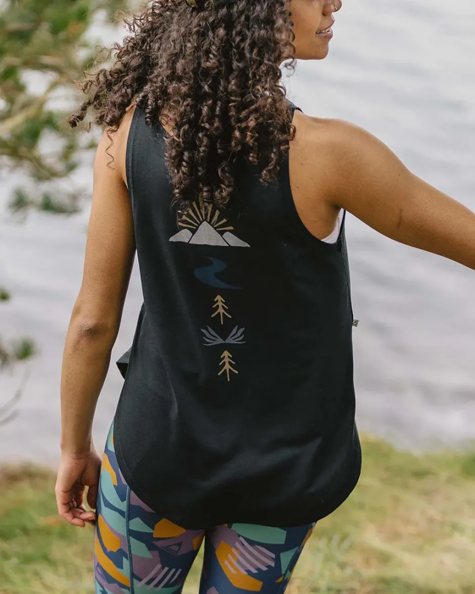 Tank Tops|Tops & T-Shirts>Passenger Breezy Recycled Active Tank Top Black