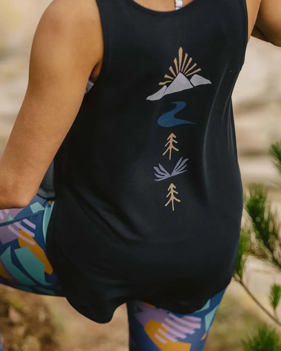 Tank Tops|Tops & T-Shirts>Passenger Breezy Recycled Active Tank Top Black