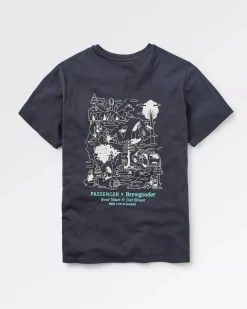 T-Shirts & Tank Tops|Best Sellers>Passenger Brews  Views T-Shirt X Brewgooder Black