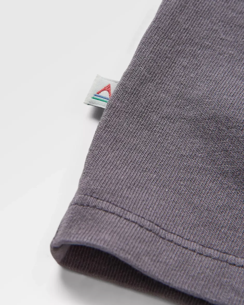 Tops & T-Shirts|Women's Outlet>Passenger Bud Recycled Cotton Oversized T-Shirt Charcoal