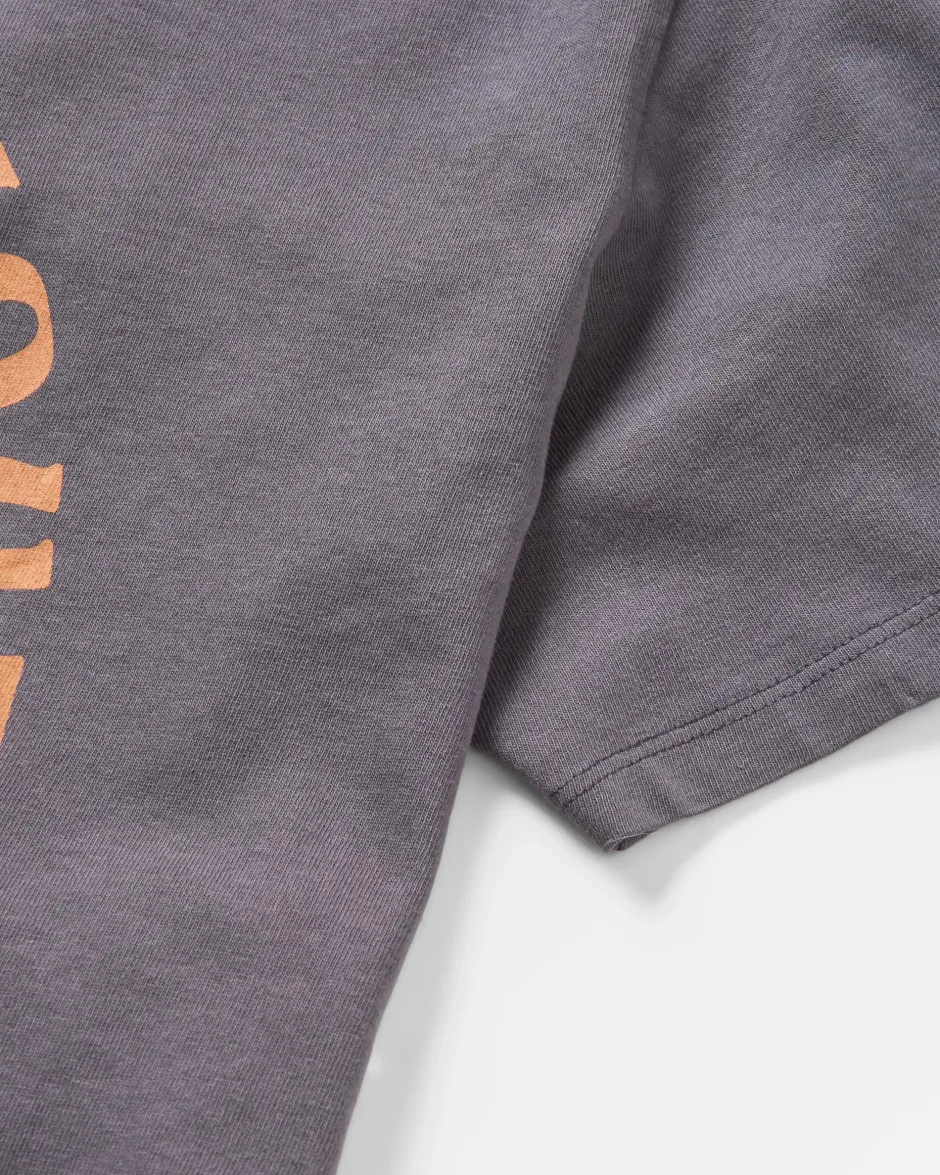 Tops & T-Shirts|Women's Outlet>Passenger Bud Recycled Cotton Oversized T-Shirt Charcoal