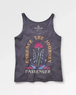 Tank Tops|Tops & T-Shirts>Passenger Bud Recycled Cotton Vest Charcoal