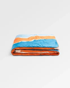 Blankets|Outdoor Living>Floris van Bommel Cabin Recycled Sherpa Blanket Cornflower