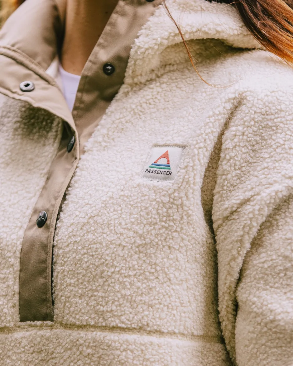 Fleece|Fleece>Passenger Calla Hooded Pullover Recycled Fleece Birch