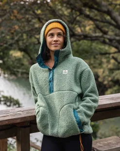 Fleece|Fleece>Passenger Calla Hooded Recycled Polar-Lined Fleece Pistachio