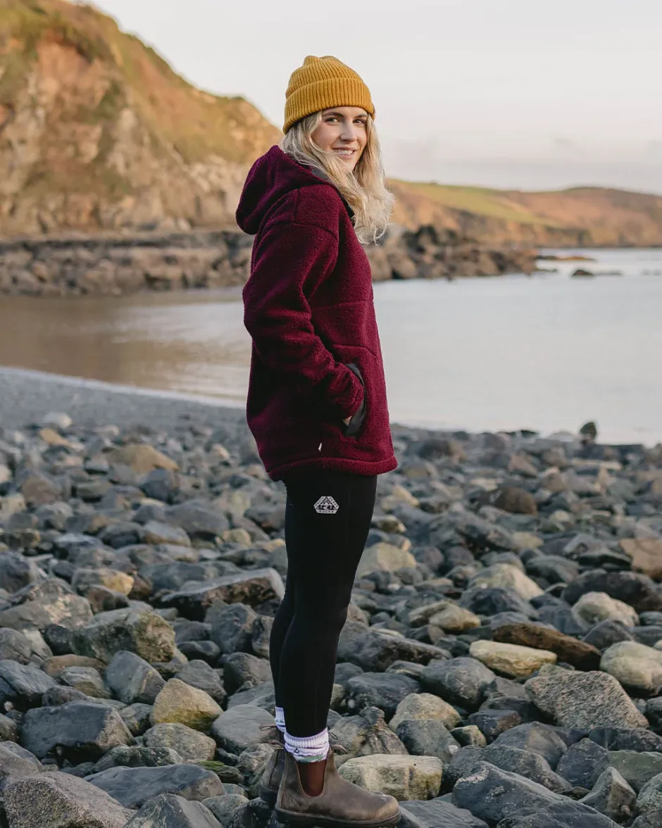 Fleece|Fleece>Passenger Calla Hooded Recycled Polar-Lined Fleece Windsor Wine