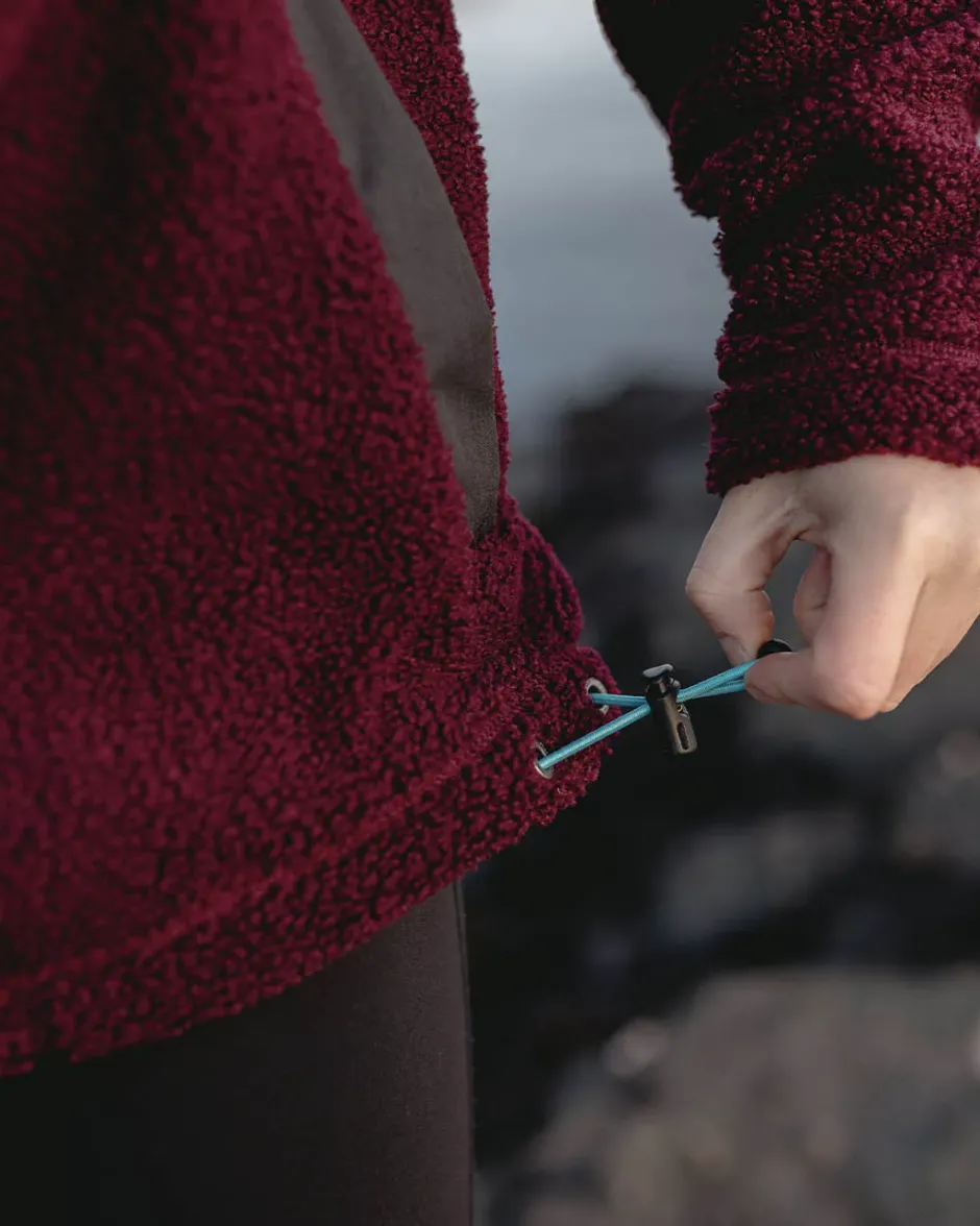 Fleece|Fleece>Passenger Calla Hooded Recycled Polar-Lined Fleece Windsor Wine