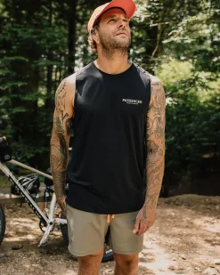 T-Shirts & Tank Tops|Activewear>Passenger Calling Active Recycled Vest Black