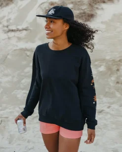 Hoodies & Sweatshirts>Passenger Chica Recycled Cotton Oversized Sweatshirt Black