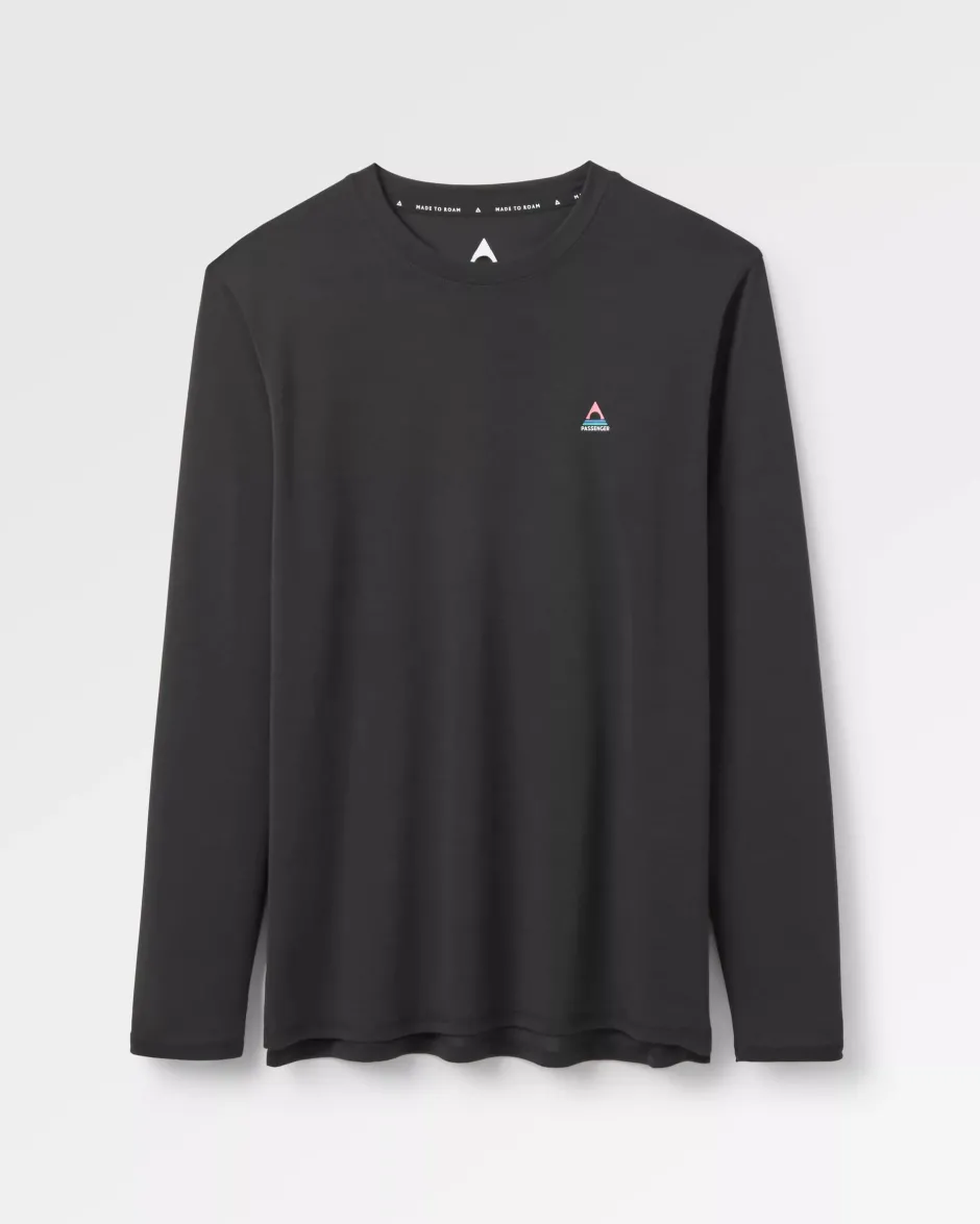 T-Shirts & Tank Tops|Activewear>Passenger Classic Active Recycled LS T-Shirt Black