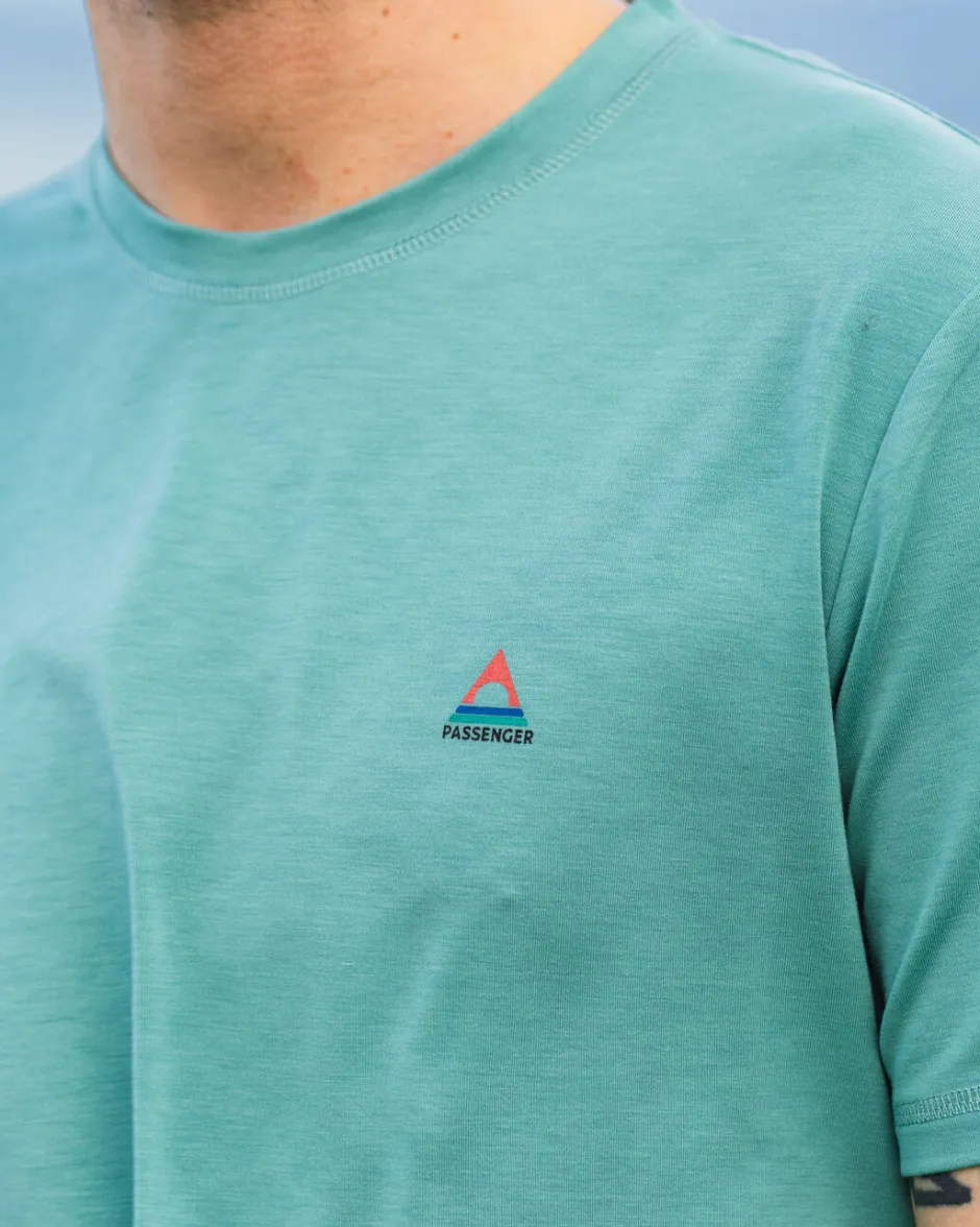 T-Shirts & Tank Tops|Activewear>Floris van Bommel Classic Active Recycled T-Shirt Shallow Waters