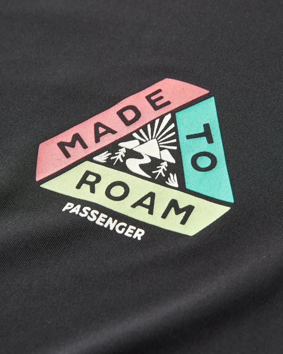 T-Shirts & Tank Tops|Activewear>Passenger Classic Active Recycled T-Shirt Solid Black
