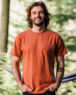 T-Shirts & Tank Tops|Men's Outlet>Passenger Classic Logo Recycled Cotton T-Shirt Baked Clay