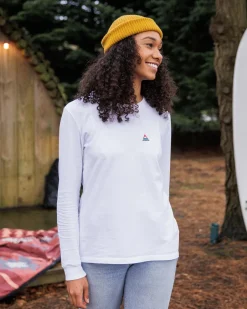 Tops & T-Shirts>Passenger Classic Recycled Cotton LS T-Shirt White