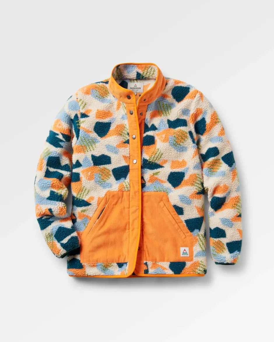 Fleece|Fleece>Passenger Clover Recycled Deep-Pile Sherpa Fleece Off White Camo