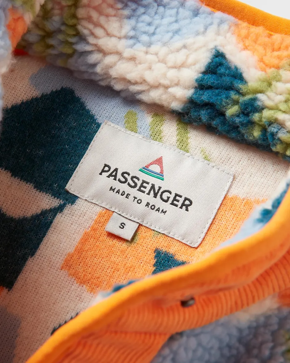 Fleece|Fleece>Passenger Clover Recycled Deep-Pile Sherpa Fleece Off White Camo