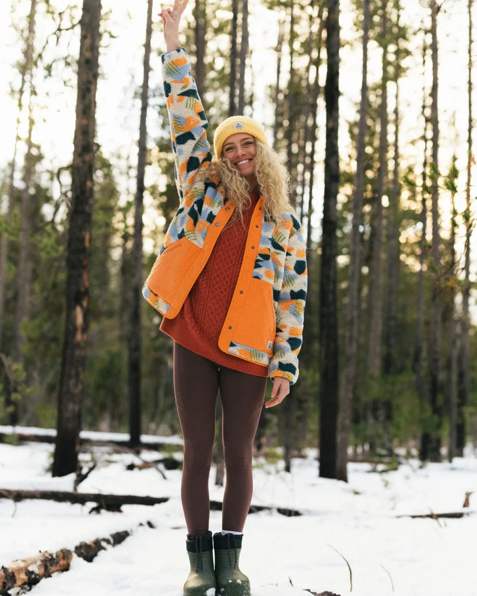 Fleece|Fleece>Passenger Clover Recycled Deep-Pile Sherpa Fleece Off White Camo