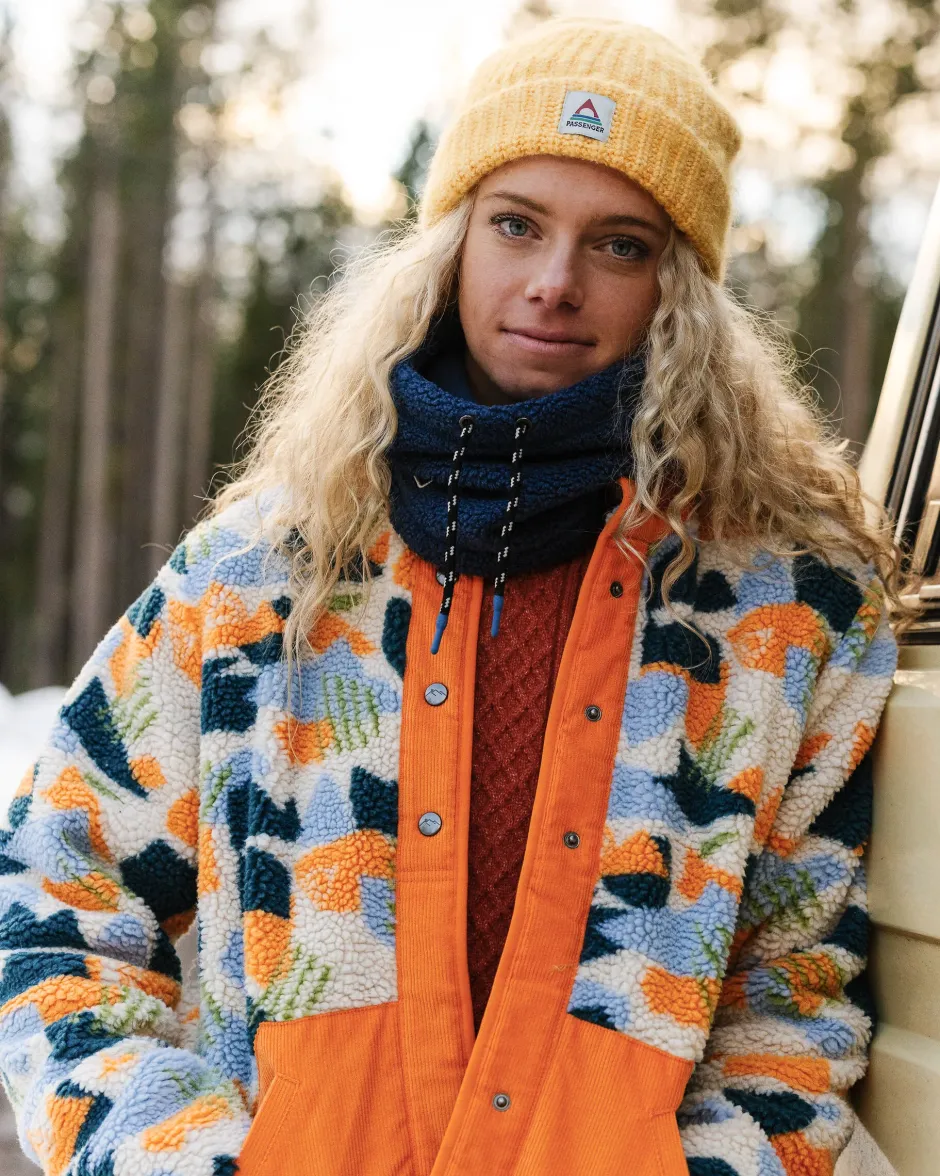 Fleece|Fleece>Passenger Clover Recycled Deep-Pile Sherpa Fleece Off White Camo