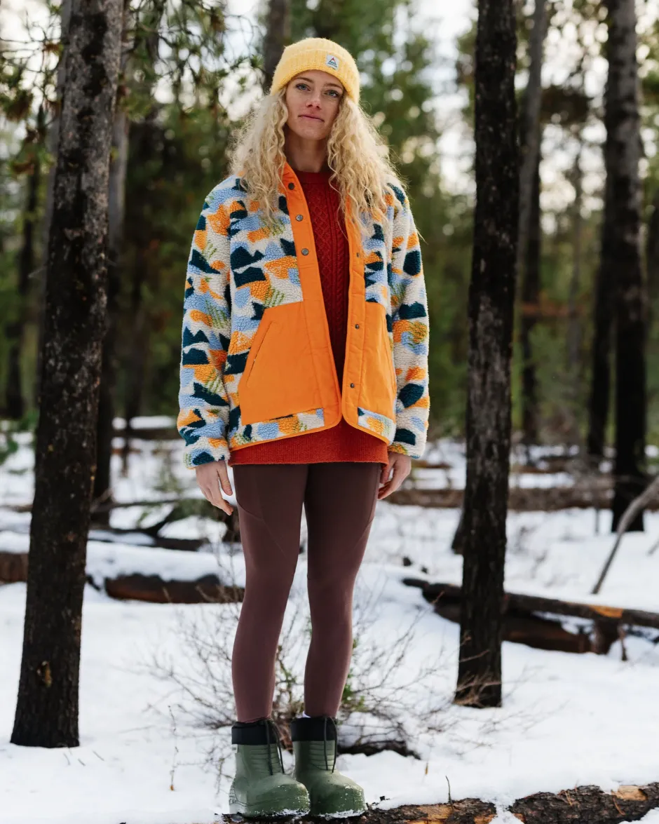 Fleece|Fleece>Passenger Clover Recycled Deep-Pile Sherpa Fleece Off White Camo