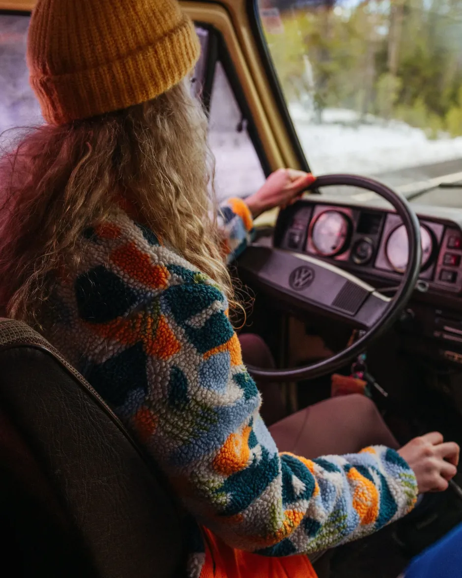 Fleece|Fleece>Passenger Clover Recycled Deep-Pile Sherpa Fleece Off White Camo