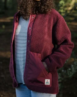 Fleece|Fleece>Passenger Clover Recycled Deep-Pile Sherpa Fleece Wine