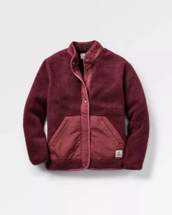 Fleece|Fleece>Passenger Clover Recycled Deep-Pile Sherpa Fleece Wine