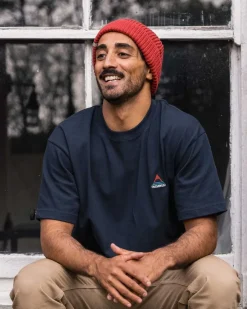 Accessories|Beanies>Floris van Bommel Compass Recycled 2.0 Beanie Cardinal