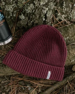 Beanies|Beanies>Floris van Bommel Compass Recycled 2.0 Beanie Wine