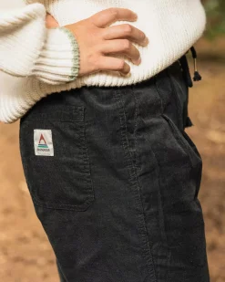Dungarees & Pants|Winter Road Trip Essentials>Passenger Compass Recycled Corduroy Trouser Black