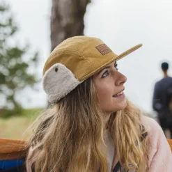 Accessories|Caps & Hats>Passenger Cord Daytime Sherpa Lined Hat Sandy Brown