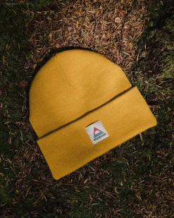 Beanies|Beanies>Floris van Bommel Core Recycled Low-Top Beanie Mustard Yellow