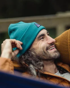 Beanies|Beanies>Floris van Bommel Core Recycled Low-Top Beanie Shaded Spruce