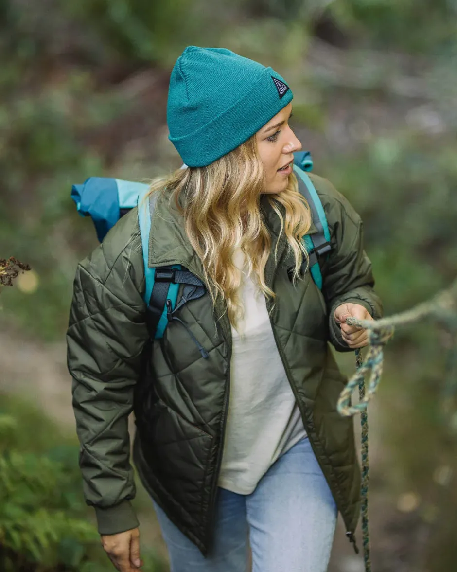 Beanies|Beanies>Floris van Bommel Core Recycled Low-Top Beanie Shaded Spruce