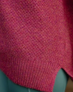 Knitwear|Best Sellers>Passenger Cove Recycled Knitted Jumper Rhubarb