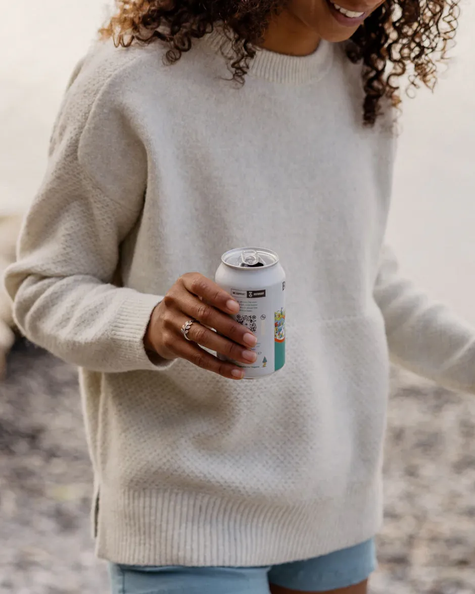 Knitwear|Winter Road Trip Essentials>Passenger Cove Recycled Knitted Jumper Off White