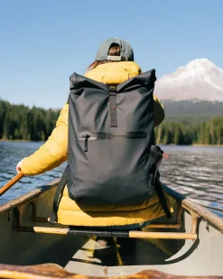 Surf Accessories|Surf Accessories>Floris van Bommel Crossing Roll Top Backpack Charcoal/ Black