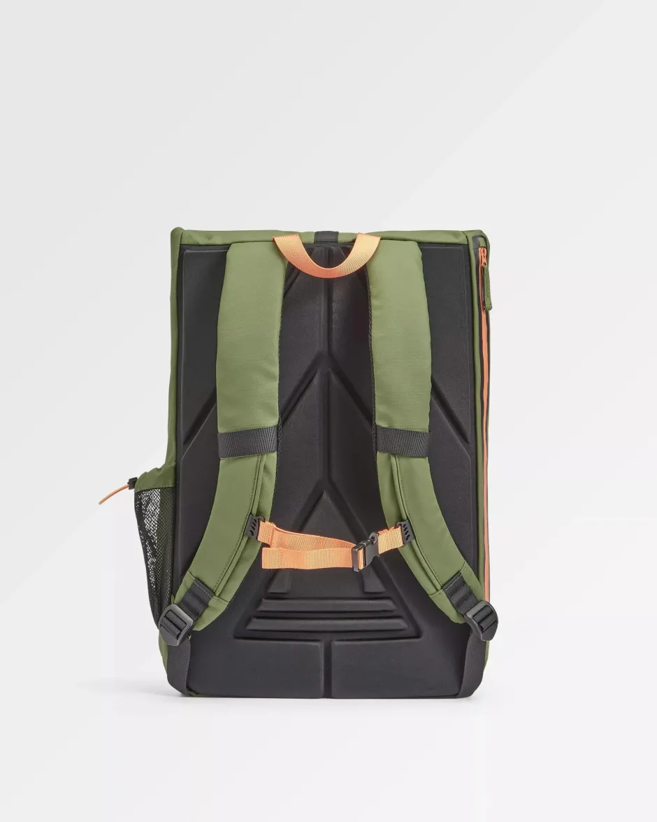 Backpacks & Bags|Backpacks & Bags>Floris van Bommel Crossing Roll Top Backpack True Black/ Khaki