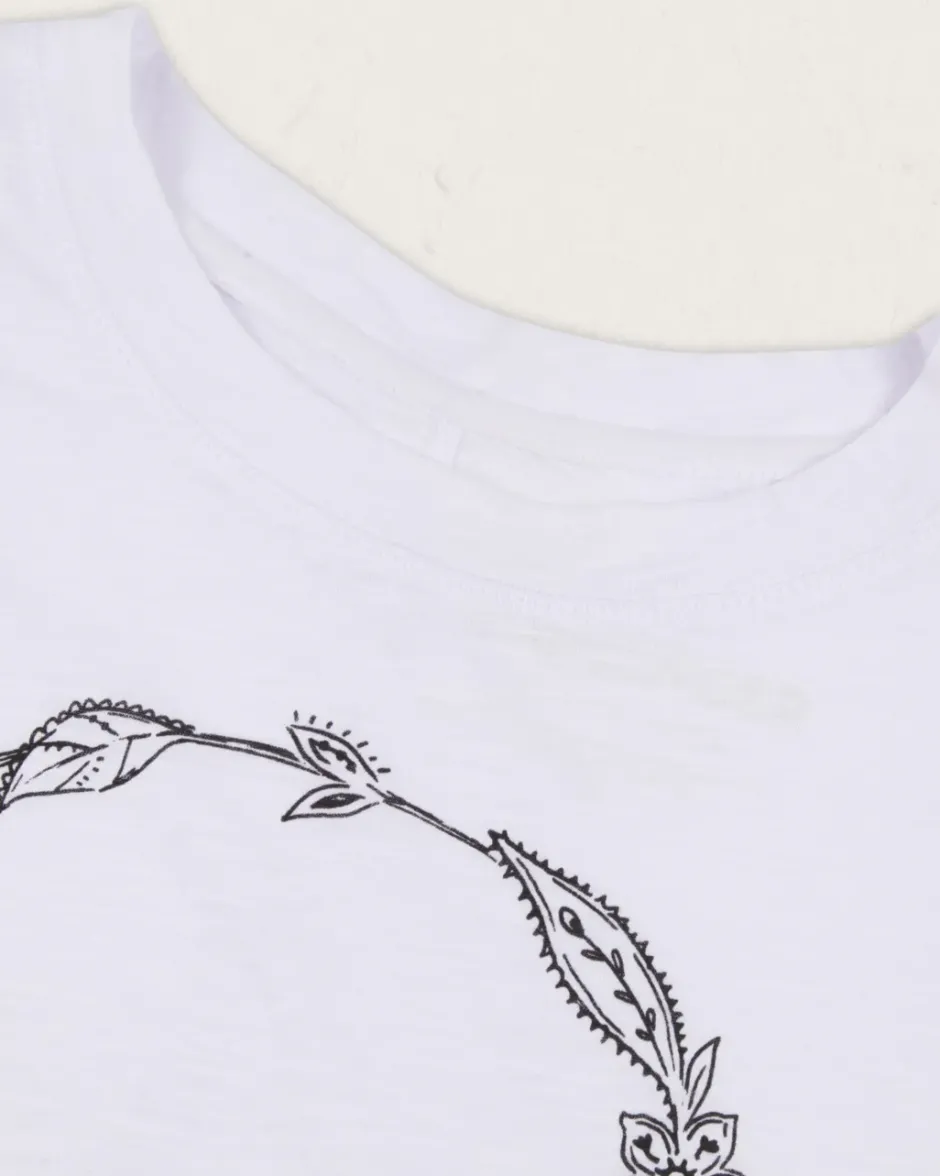 Tops & T-Shirts|Women's Outlet>Passenger Daisy Chain Recycled Cotton LS T-Shirt White