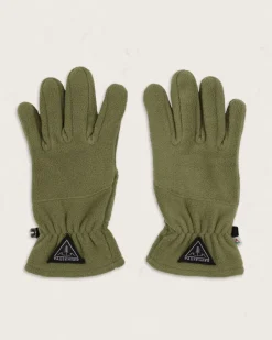 Accessories|Gloves>Passenger Daytrip Recycled Polar Fleece Touch Screen Gloves Khaki
