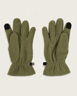 Accessories|Gloves>Passenger Daytrip Recycled Polar Fleece Touch Screen Gloves Khaki