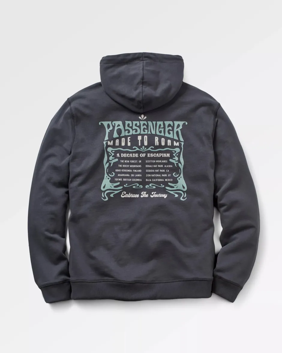 Hoodies & Sweatshirts>Passenger Decade Recycled Cotton Hoodie Black