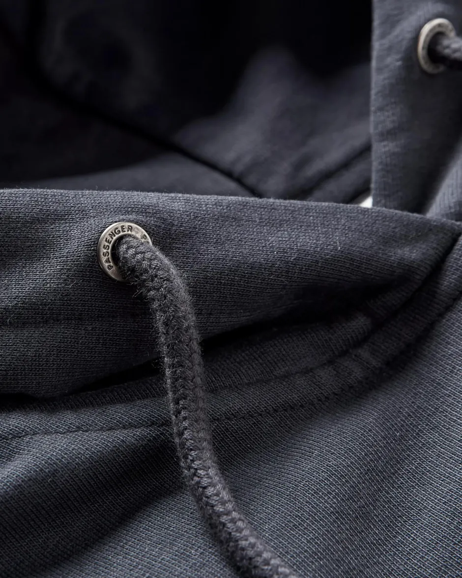Hoodies & Sweatshirts>Passenger Decade Recycled Cotton Hoodie Black