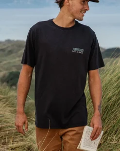 T-Shirts & Tank Tops|Men's Outlet>Floris van Bommel Decade Recycled Cotton T-Shirt Black