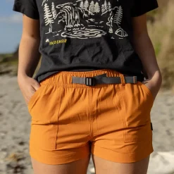 Shorts|Women's Outlet>Passenger Del Sur Hemp All Purpose Shorts Sunrise Orange