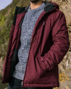 Men's Outlet|Men's>Passenger Discover Recycled Sherpa Lined Jacket Wine