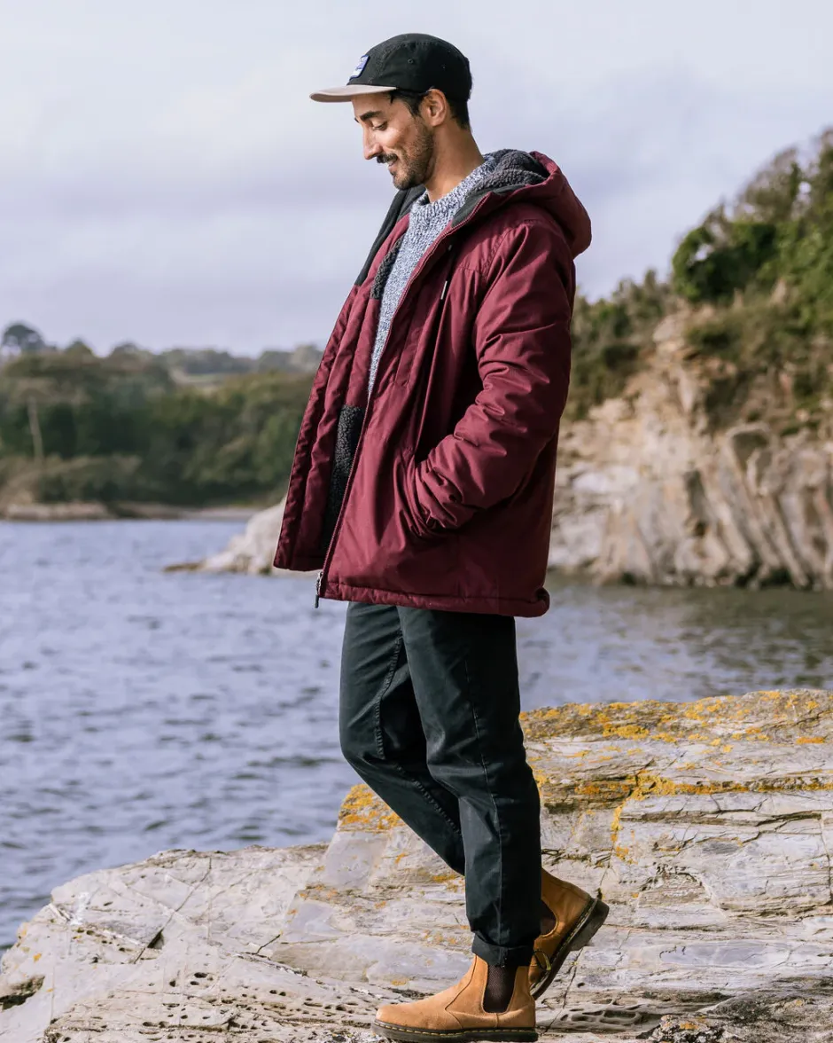 Men's Outlet|Men's>Passenger Discover Recycled Sherpa Lined Jacket Wine