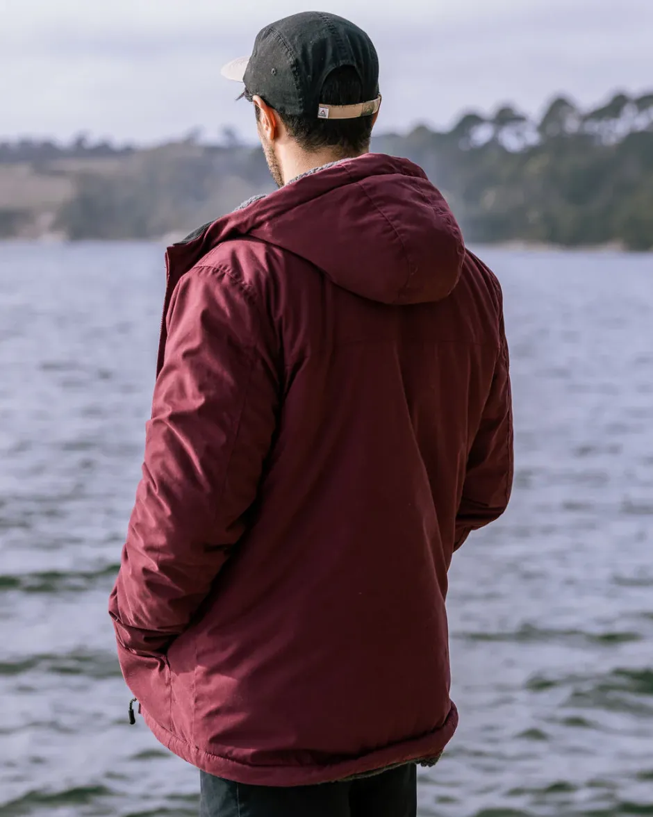 Men's Outlet|Men's>Passenger Discover Recycled Sherpa Lined Jacket Wine